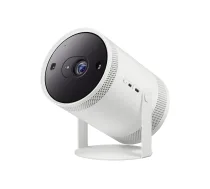 Samsung The Freestyle 2. paaudzes SP-LFF3CLAXXXH portatīvais DLP LED projektors, Full HD 1080p, 230 ANSI lūmeni, Wi-Fi 5, Bluetooth 5.2, HDR10+, 5 W RMS, balts