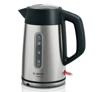 Bosch TWK4P440 elektriskā tējkanna 1.7 L 2400 W Melna, Nerūsējošais tērauds
