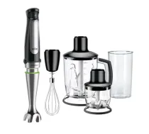 Braun MultiQuick 7 MQ 7045X 1.25 L rokas blenderis 1000 W Melns, Nerūsējošs tērauds
