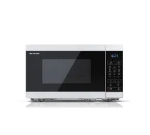 Sharp YC-MG02E-W mikroviļņu krāsns zila, balta, 20 L, 800 W