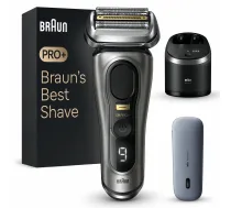 Braun Series 9 Pro+ 9575cc Slapjā/sausā skuveklis ar trimeri Metālisks