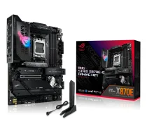 Mātesplate ASUS ROG STRIX X870E-E GAMING WIFI ATX, AMD X870E, Socket AM5, DDR5, 4 DIMM, Wi‑Fi 7, Bluetooth 5.4, 5Gb LAN