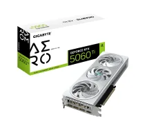 GIGABYTE GeForce RTX 5060 Ti AERO OC 16G videokarte - 16GB GDDR7, 128bit, PCI-E 5.0, 2647MHz kodola frekvence, 3 x DisplayPort, 1 x HDMI, GV-N506TAERO OC-16GD