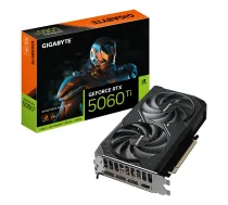 GIGABYTE GeForce RTX 5060 Ti WINDFORCE MAX OC 8G videokarte - 8 GB GDDR7, 128 bitu, PCI-E 5.0, 2587 MHz kodola frekvence, 3 x DP, 1 x HDMI, NVIDIA DLSS 4, GV-N506TWF2MAX OC-8GD