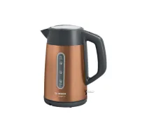 Bosch TWK4P439 elektriskā tējkanna 1.7 L 2400 W Melna, Zelts