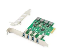 DIGITUS USB PCI-E papildinājuma karte USB 3.0, 4 porti A/F, Chipset: VL805, pašbarošanās
