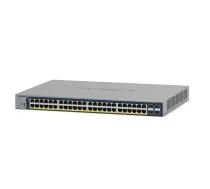 NETGEAR GS728TP pārvaldāms L2/L3/L4 Gigabit Ethernet (10/100/1000) Power over Ethernet (PoE) slēdzis, pelēks