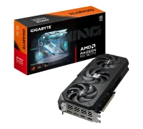 GIGABYTE videokarte Radeon RX 9070 — 16 GB GDDR6, PCIe 5.0, 256-bit, 2700 MHz boost, 2×HDMI 2.1b, 2×DP 2.1a, 3 ventilatori