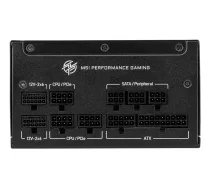 MSI MPG A1000GS PCIE5 barošanas bloks 1000 W 24-pin ATX ATX Melns