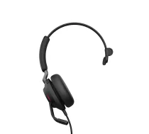 Austiņas Jabra Evolve2 40 SE vadu USB Type-C / USB-A, supra-aural, galvas saite, 20–20000 Hz, 113 g, melna