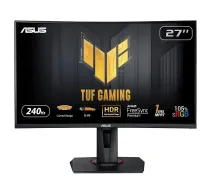 ASUS TUF Gaming VG27VQM 27 collu (68.6 cm) izliekts monitors, Full HD, 240 Hz, 1 ms, LED, melns