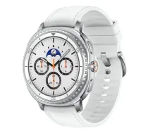 Samsung Galaxy Watch 8 Classic 3,3 cm (1,3 collu) AMOLED 46 mm Digitāls 438 x 438 pikseļi Skārienekrāns 4G Sudrabs Wi-Fi GPS (satelīts)