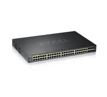 Zyxel GS2220-50HP-EU0101F tīkla slēdzis, pārvaldāms L2, Gigabit Ethernet (10/100/1000), Power over Ethernet (PoE), melns