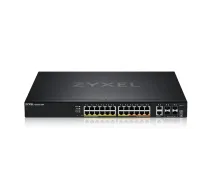 Zyxel XGS2220-30HP pārvaldīts L3 Gigabit Ethernet (10/100/1000) PoE slēdzis, melns