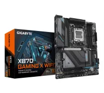 GIGABYTE X870 GAMING X WIFI7 mātesplate - atbalsta AMD Ryzen 9000 CPU, 16+2+2 fāžu VRM, līdz 8000MHz DDR5 (OC), 1xPCIe 5.0 + 2xPCIe 4.0, Wi-Fi 7, 2.5GbE LAN, USB 4