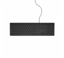 DELL KB216 vadu tastatūra - vācu (QWERTZ) - melna, pilna izmēra (100%), USB