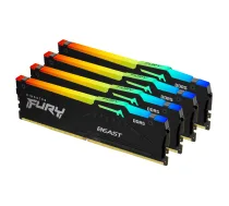 Kingston FURY Beast 128GB (4x32GB) DDR5 5200MHz CL40 RGB atmiņas komplekts