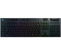 LOGITECH G915 Lightspeed bezvadu RGB mehāniskā spēļu tastatūra - Melna - QWERTZ Vācu - Tactile