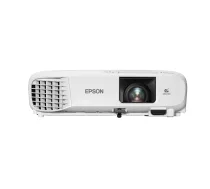 Projektors Epson EB-W49 — 3LCD, WXGA 1280×800, 3800 ANSI lm, 16:10, 1.2x manuāls tālummaiņas objektīvs, 2.7 kg, balts