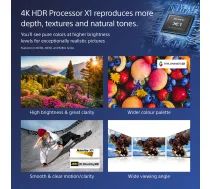 Sony FW-75BZ40L Signage Displejs 190.5 cm (75 inch) LCD 4K Ultra HD 700 cd/m² Melns Android 24/7