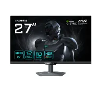 GIGABYTE G27Q2 27 inch 2K QHD spēļu monitors - 2560 x 1440, 200Hz, 1ms, 350 cd/m², G-Sync saderīgs, FreeSync Premium, HDR10, HDMI 2.0, DisplayPort 1.4