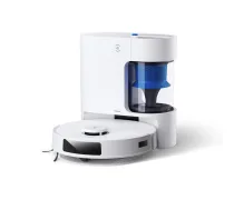 Robotputekļsūcējs Ecovacs Deebot N20 Plus — bezputekļu maisa 0.4 L, ūdens tvertne 0.22 L, 5200 mAh, 300 min, 96 mm augstums, balts