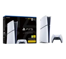 Sony PlayStation 5 Digital Edition (Slim) 825 GB Wi-Fi Melns, Balts