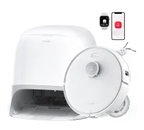 Roborock Qrevo Curv 5A1 putekļsūcējs robots 0.325 L Melns, Balts