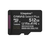 Kingston Technology 512GB microSDXC Canvas Select Plus Gen3 150R A1 bez adaptera