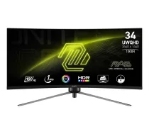 MSI MAG 345CQR datora monitors 86,4 cm (34 inch) 3440 x 1440 pikseļi UltraWide Dual Quad HD Melns