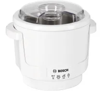 Piederums mikserim Bosch MUZ5EB2 — balts plastmasas korpuss, 180×180×180 mm