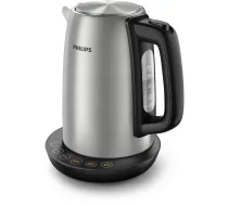 Elektriskā tējkanna Philips HD9359/90 1,7 L, 2200 W, nerūsējošā tērauda korpuss, melna metāliskā krāsa