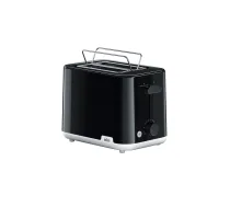 Toasteris BRAUN HT1010BK — 2 šķēlēm, 900 W, melns, plastmasas korpuss
