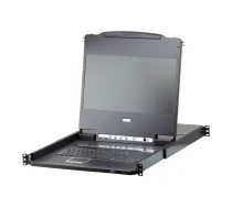 ATEN CL6708MW konsoles displejs 43,9 cm (17,3 collu) 1920 x 1080 pikseļi Metāls, Plastmasa Melns 1U