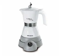 Ariete 1358 Moka Aroma elektriskā moka kanna - 2/4 tases - bezvadu pamatne - automātiskā izslēgšanās - temperatūras uzturēšana 30 min - 400 W - balta