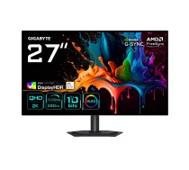 GIGABYTE MO27Q28G 27 collu OLED QHD spēļu monitors - 2560 x 1440, 280Hz, 0.03ms, 335 cd/m², Display HDR True Black 500, HDMI 2.1, Displayport 1.4
