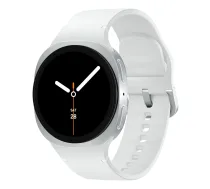 Samsung Galaxy Watch 8 3.3 cm (1.3 collu) AMOLED 40 mm Digitāls 438 x 438 pikseļi Skārienjutīgs Sudrabs Wi-Fi GPS (satelīts)