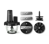 Philips 5000 series HR1507/00 elektriskais virtuves kombains 2 L 650 W Melns