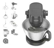 Virtuves kombains Kenwood KHC30.070GY — 1000 W, 4,3 L nerūsējošā tērauda bļoda, rotācijas vadība, pelēks