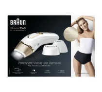 Braun Silk-expert Pro 5 PL5243 IPL matu noņemšanas iekārta, zelta/balta