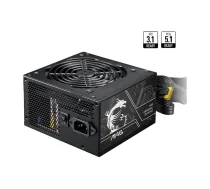 Barošanas bloks MSI MAG A750BN PCIE5 II 750 W, 24-pin ATX, nemodulārs, 80 PLUS Bronze, 120 mm ventilators, Melns