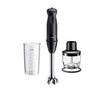 Braun MultiQuick 3 MQ30201M 0.6 L rokas blenderis 900 W Melns, Satīna tērauds
