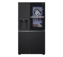 LG InstaView GSGV81EPLL side-by-side ledusskapis, brīvi stāvošs, 635 L, melns