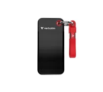 Verbatim Pocket SSD USB 3.2 Gen 2 1TB Melns/Sarkans