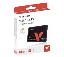 Verbatim Vi550 S3 SSD 512GB, 2,5 collu, SATA III, 520 MB/s