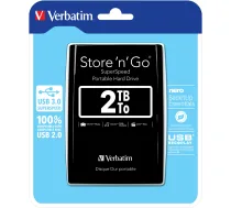 Verbatim Store 'n' Go USB 3.0 portatīvais cietais disks 2TB Melns