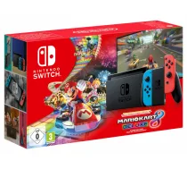 Nintendo Switch + Mario Kart 8 Deluxe portatīvā spēļu konsole 15.8 cm (6.2 collu) 32 GB Skārienekrāns Wi-Fi Melns, Zils, Sarkans