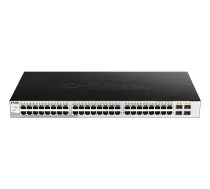 D-Link DGS-1210-52/ME PДЃrvaldДЃms L2 Gigabit Ethernet (10/100/1000) 1U Melns