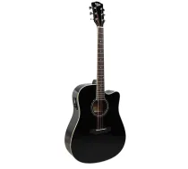 V-TONE VEAG1 CE BK - 4/4 elektroakustiskā ģitāra, melna
