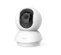 IP kamera TP‑LINK Tapo C200 V5 — 1080p (1920×1080), pan/tilt, krāsains dienas/nakts režīms, Wi‑Fi, H.264, audio, 9V DC